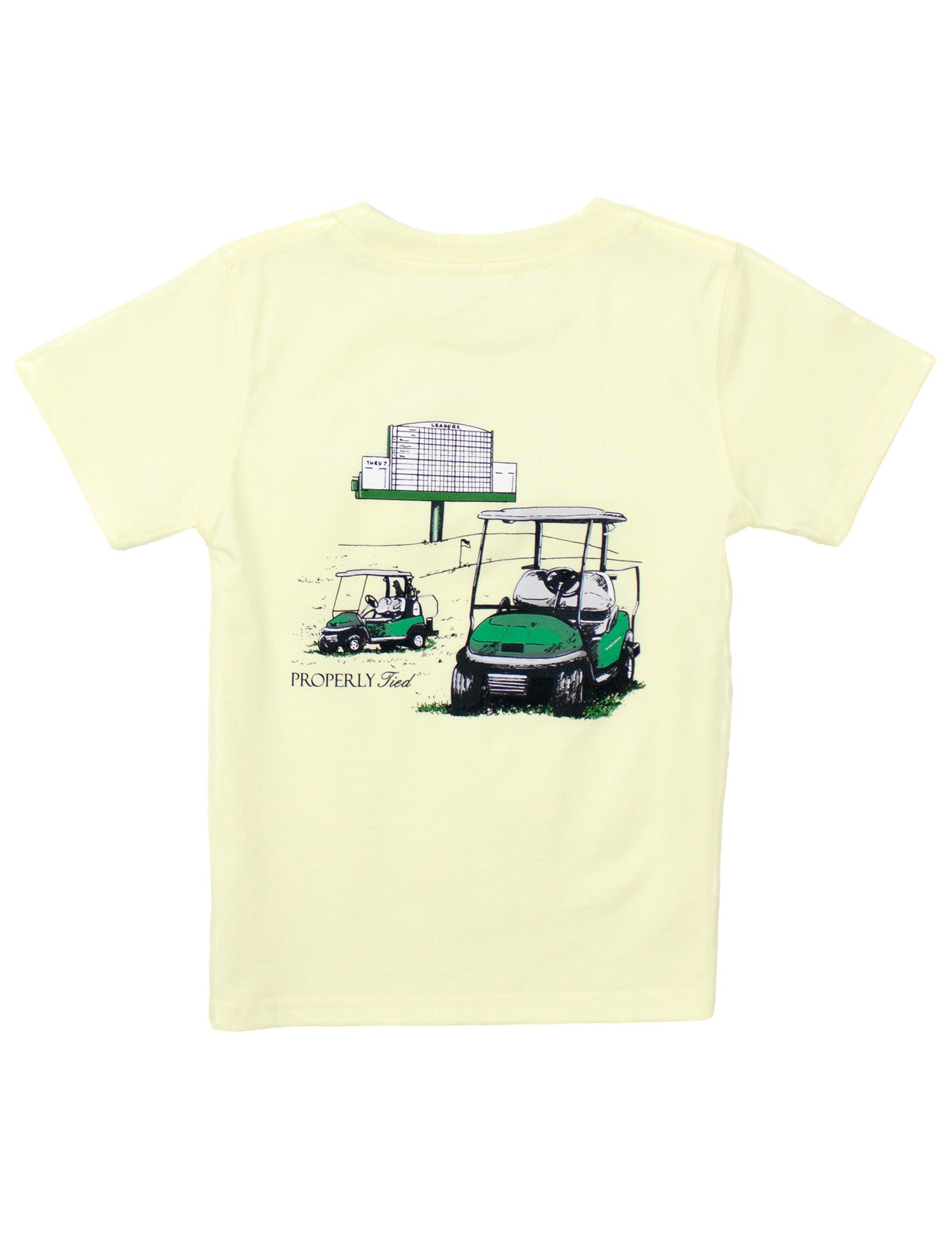 Leaderboard SS T-Shirt: Light Yellow