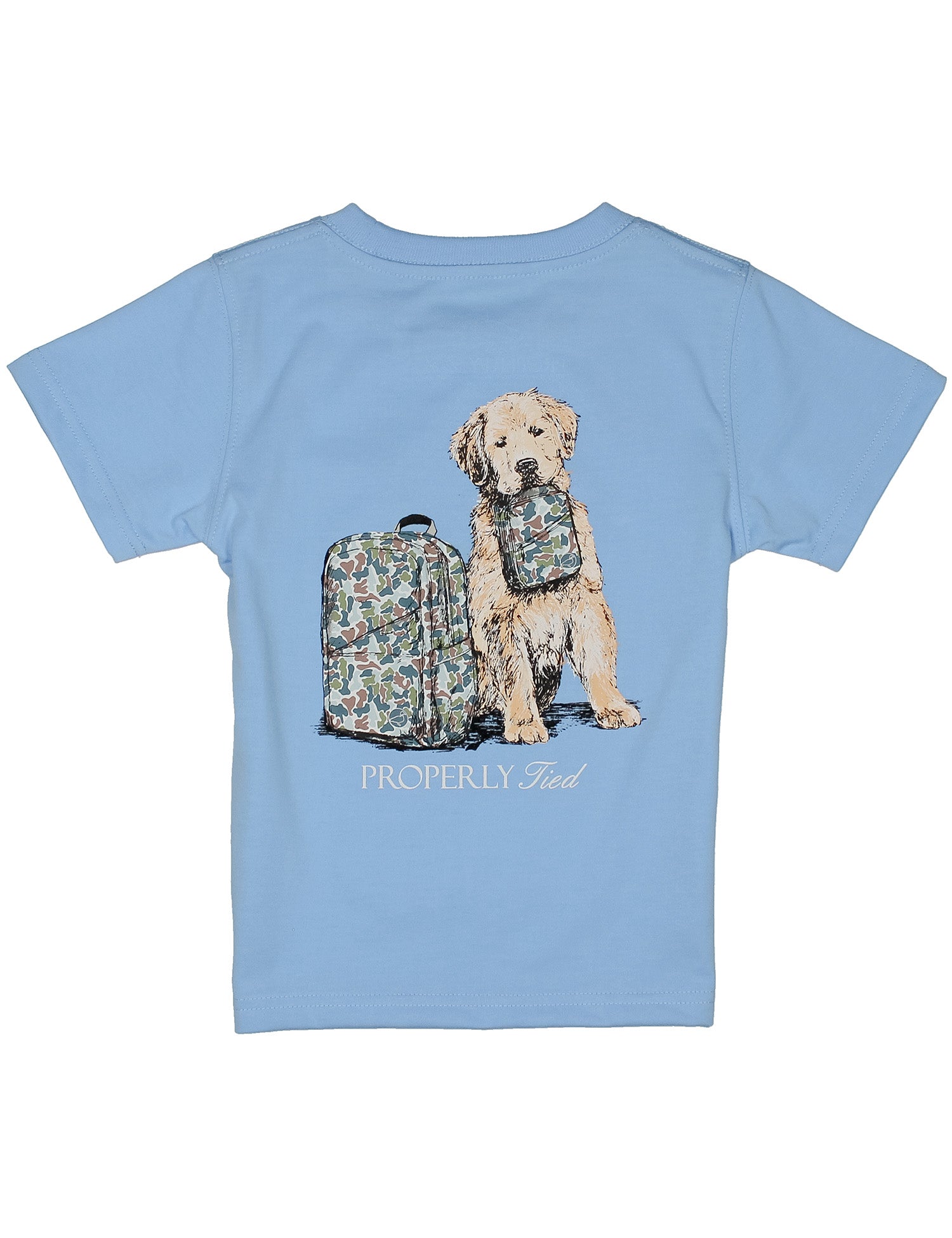 Boys SS Study Buddy Graphic Tee: Light Blue