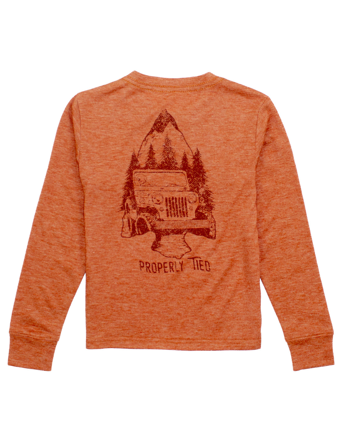 Boys Sandstone LS Portland Pocket Tee: Arrowhead Adventure