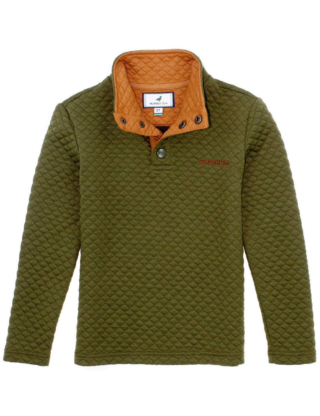 Properly Tied Boys Club Pullover: Olive