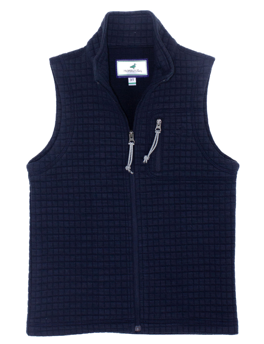 Properly Tied Boys Delta Vest: Navy