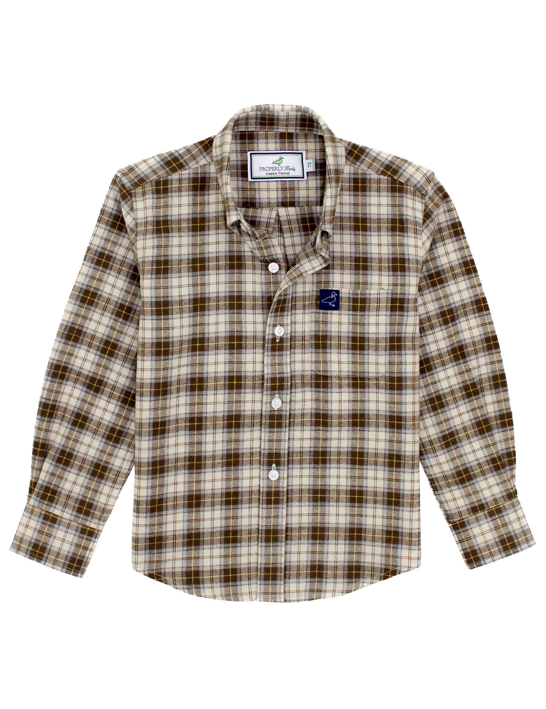 Boys Classic Flannel: Hardwood