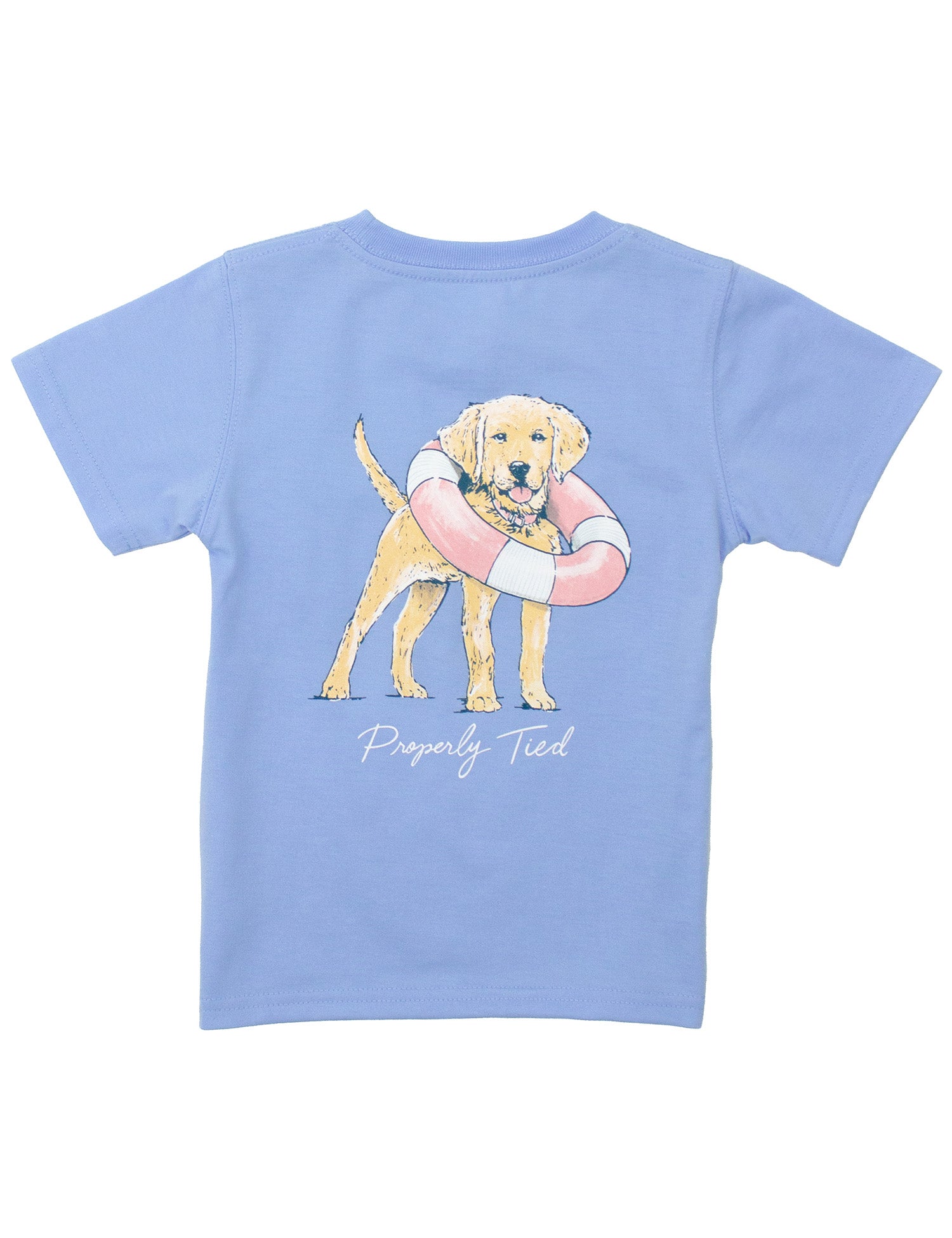 Girls Lifeguard Pup SS T-Shirt: Light Blue