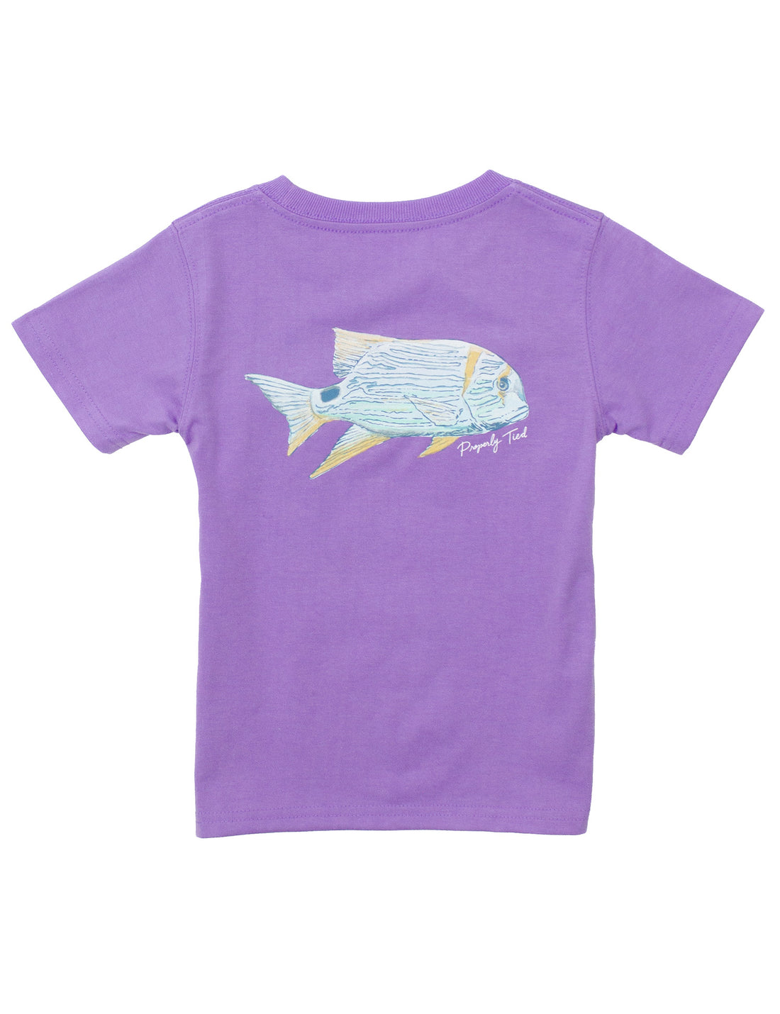 Girls Tropical Fish SS T-Shirt: Light Purple