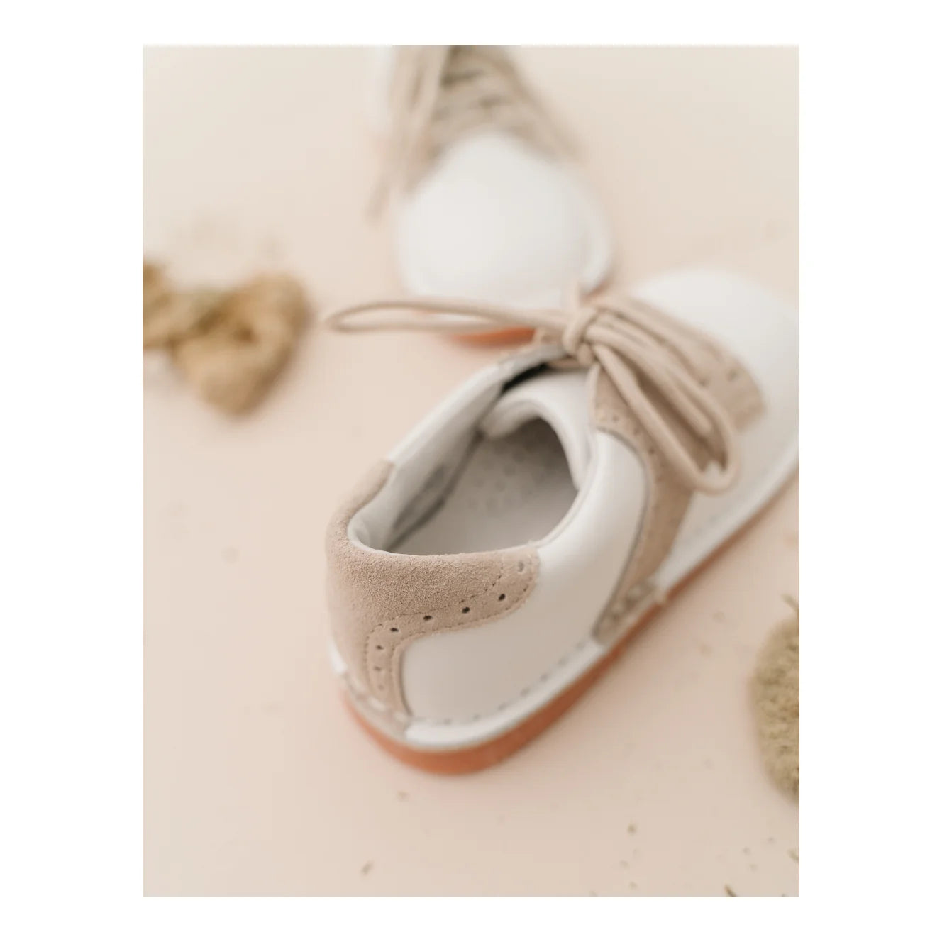 Rowan Saddle Shoe: White/Sand