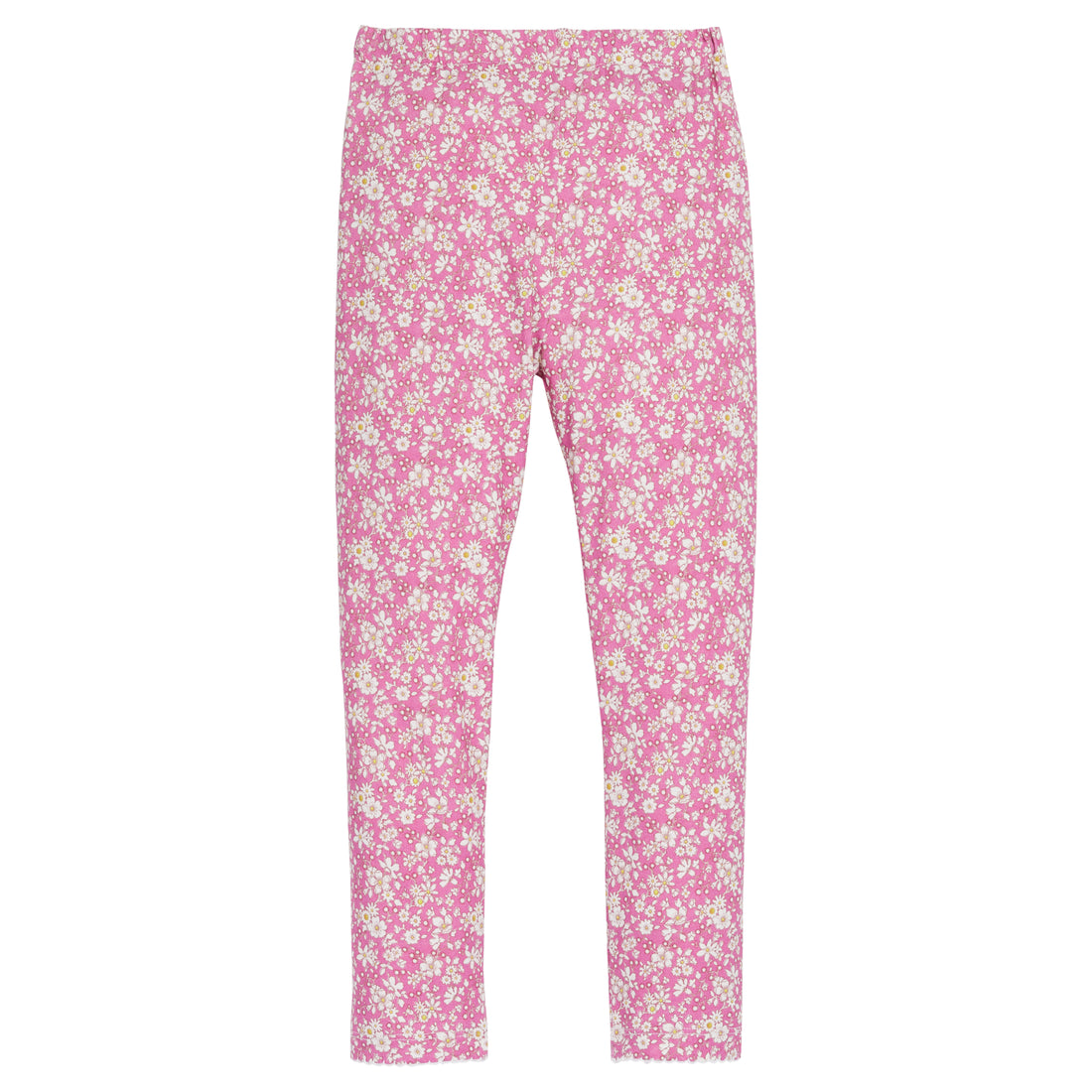 Girls Leggings: Roland Floral Fuchsia