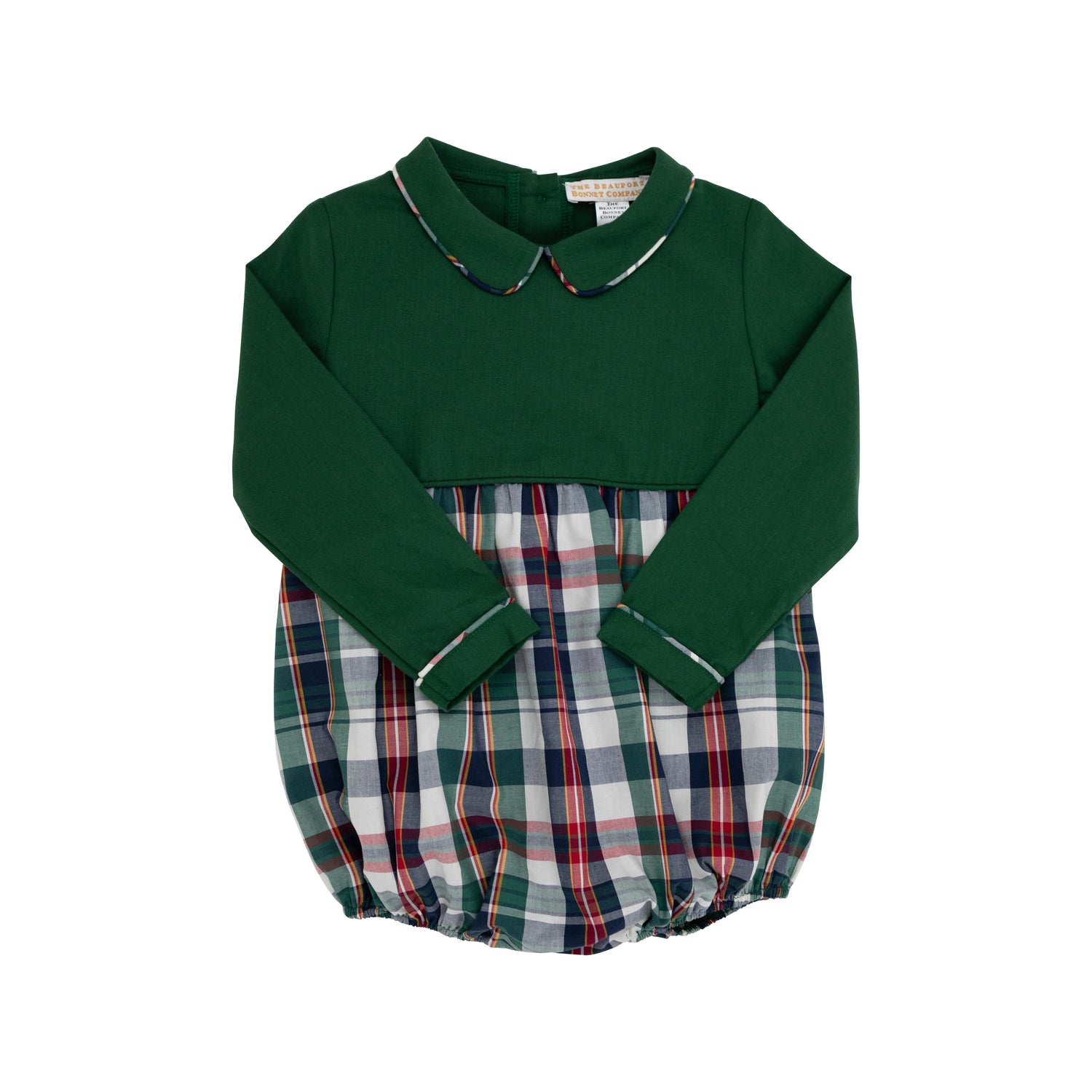 TBBC Flannel LS Bradford Bubble: Grier Green with Field Park Plaid