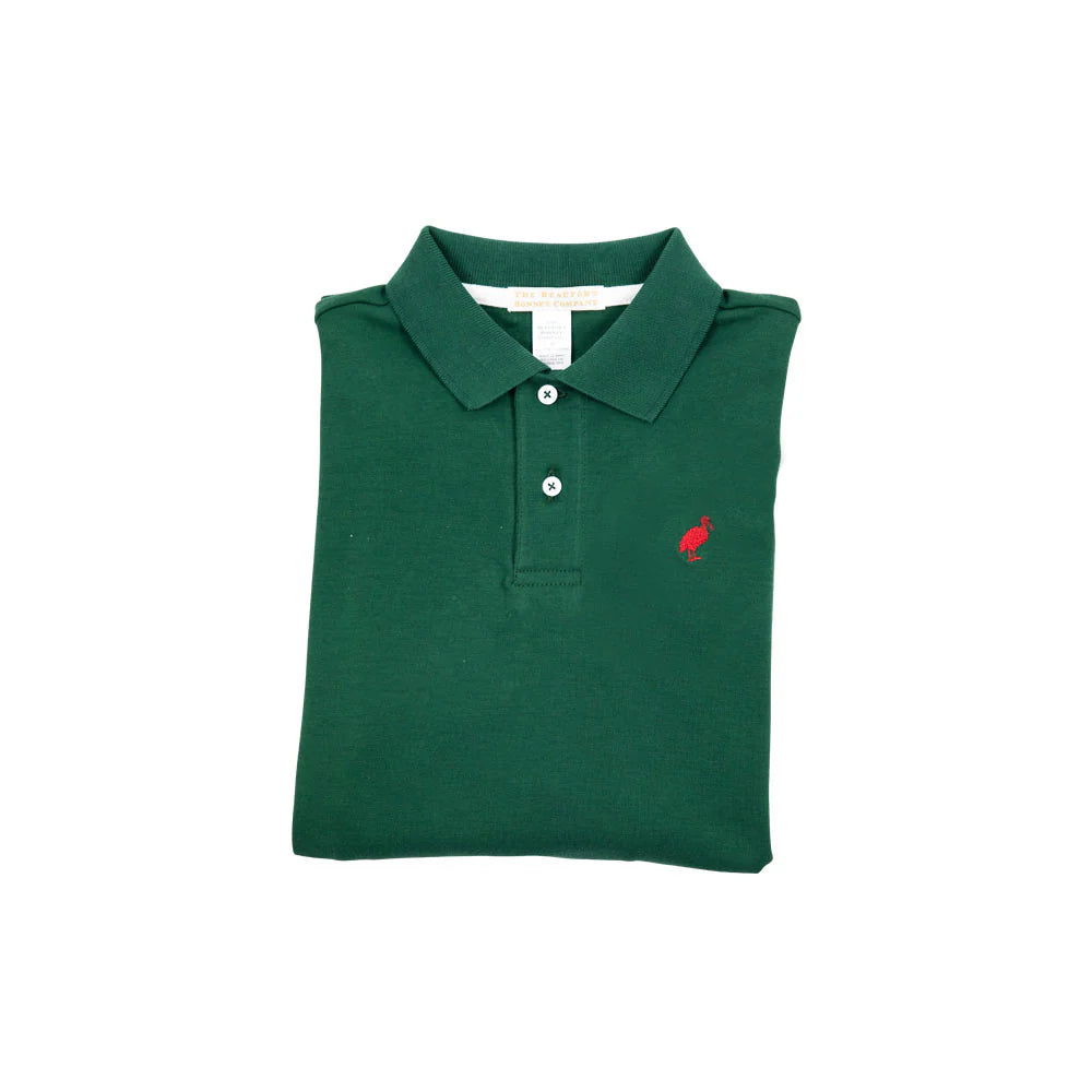 TBBC LS Prim &amp; Proper Polo: Grier Green