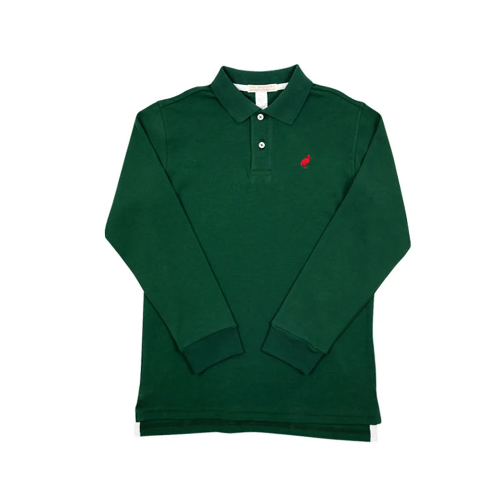 TBBC LS Prim &amp; Proper Polo: Grier Green