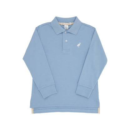 TBBC LS Prim &amp; Proper Polo: Barrington Blue
