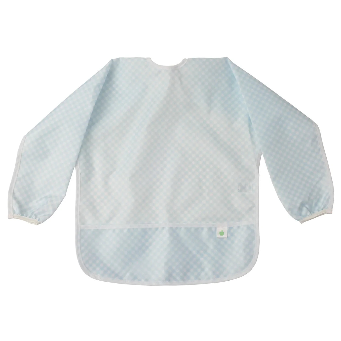 Apple of my Isla Cover Everything Bib: Blue Gingham