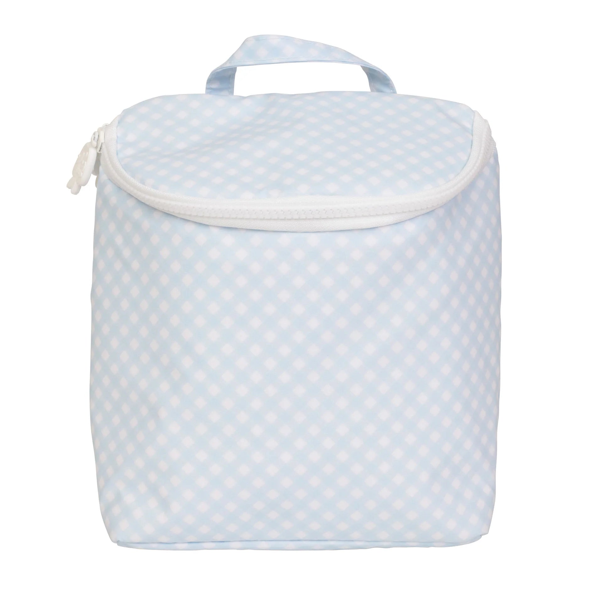 Apple of my Isla Bottle Bag: Blue Gingham