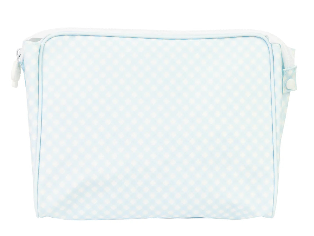 Apple of my Isla The Go Bag: Blue Gingham