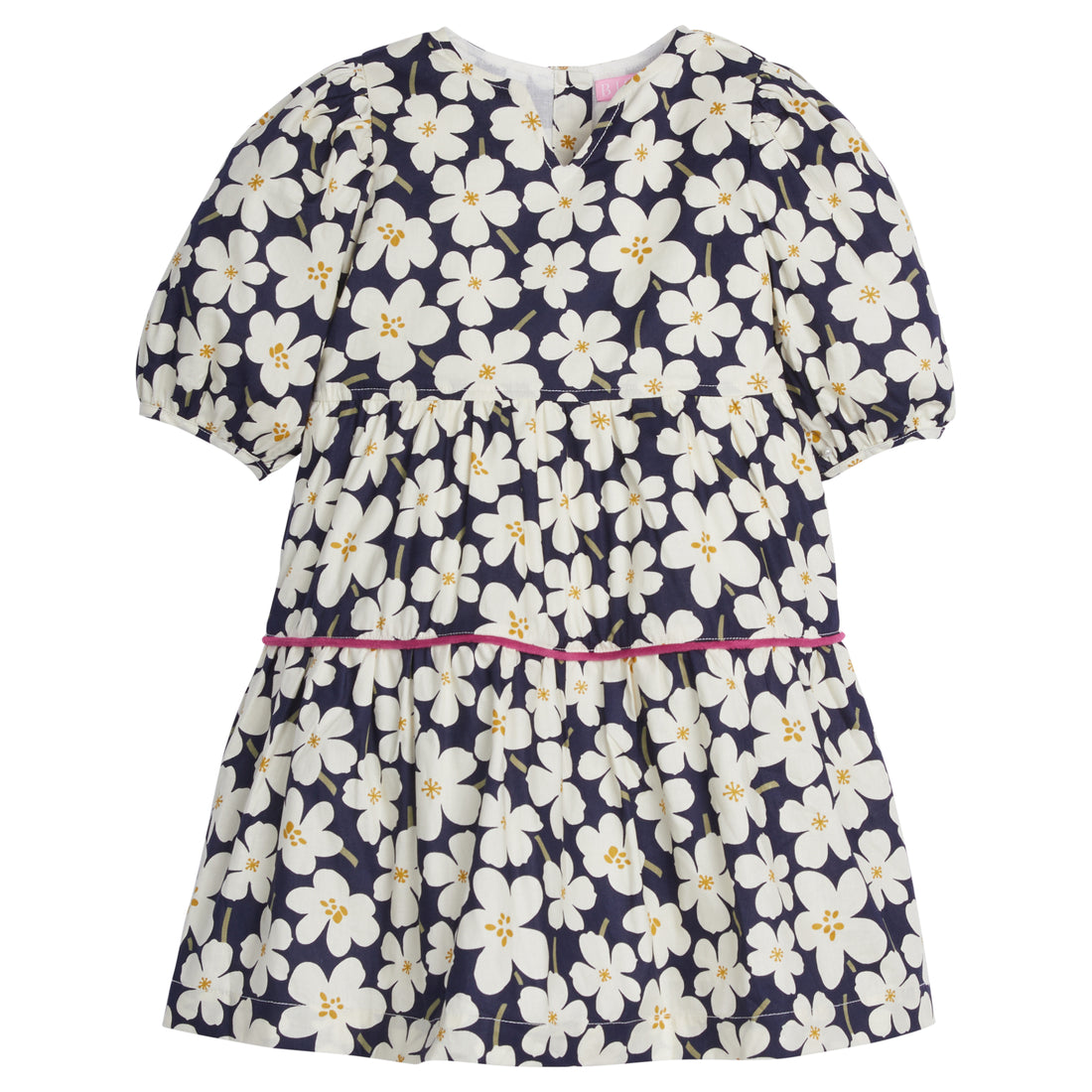 Madaket Dress: Navy Blooms