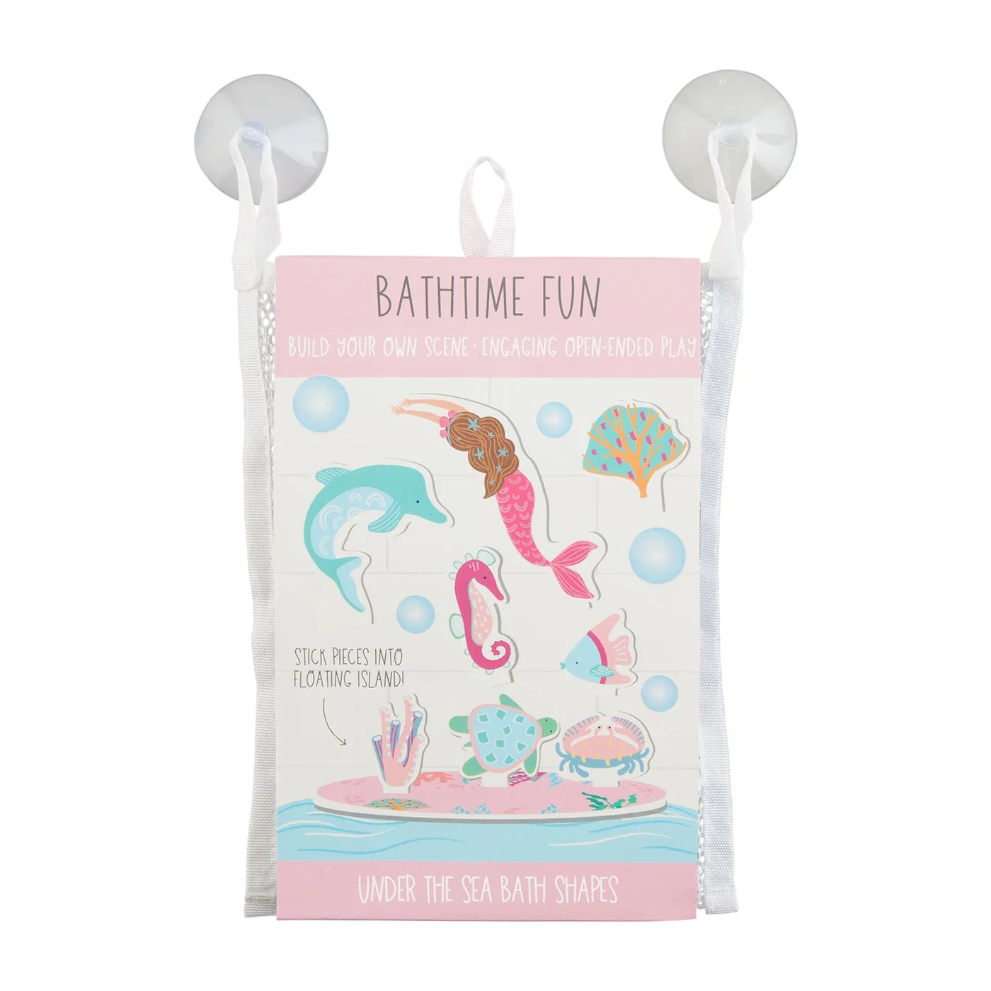 Ocean Bath Stickable Set: Pink