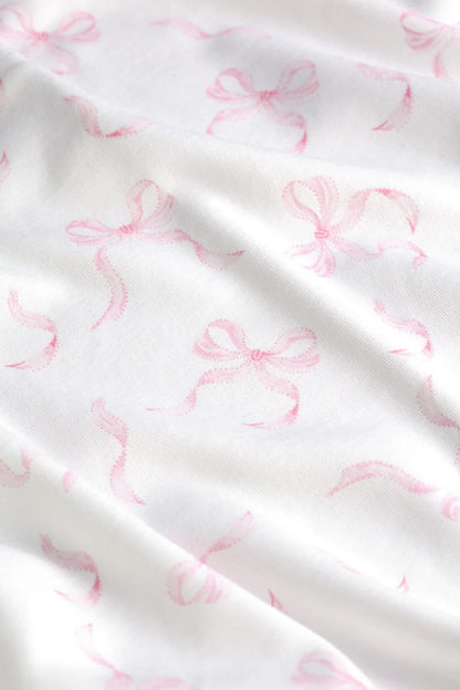 Charming Bows Print Blanket