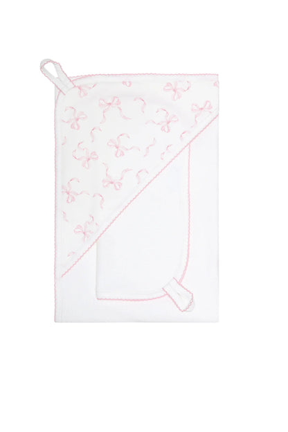 Charming Bows Print Bath Towel Set