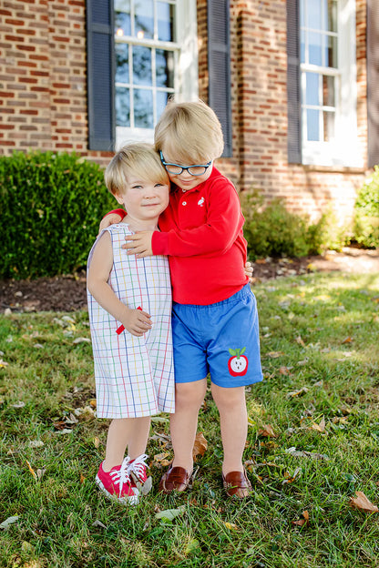 TBBC Prim &amp; Proper Polo: Richmond Red w/Worth Ave White