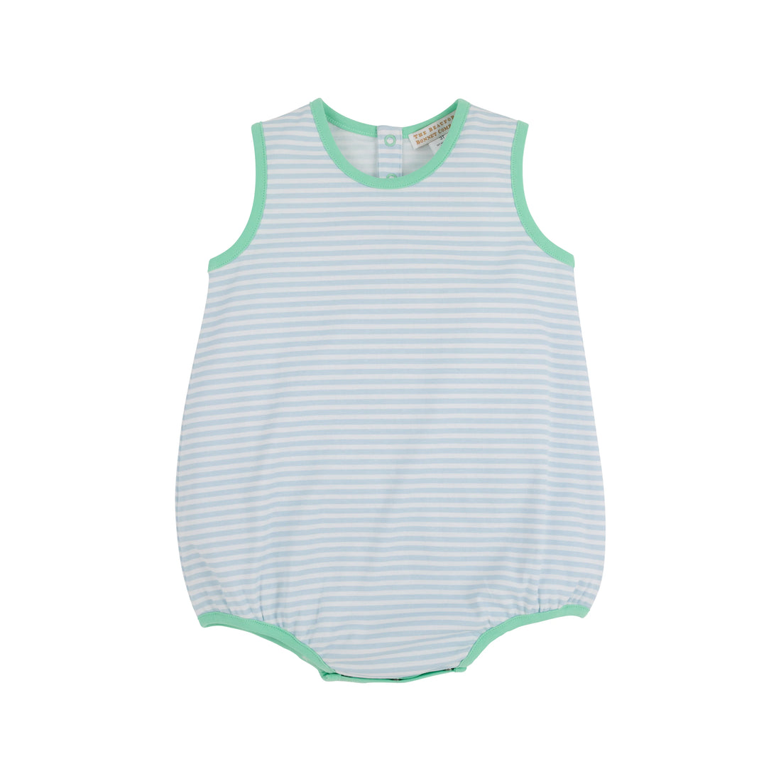 TBBC Patton Play Bubble: Buckhead Blue Stripe with Grace Bay Green
