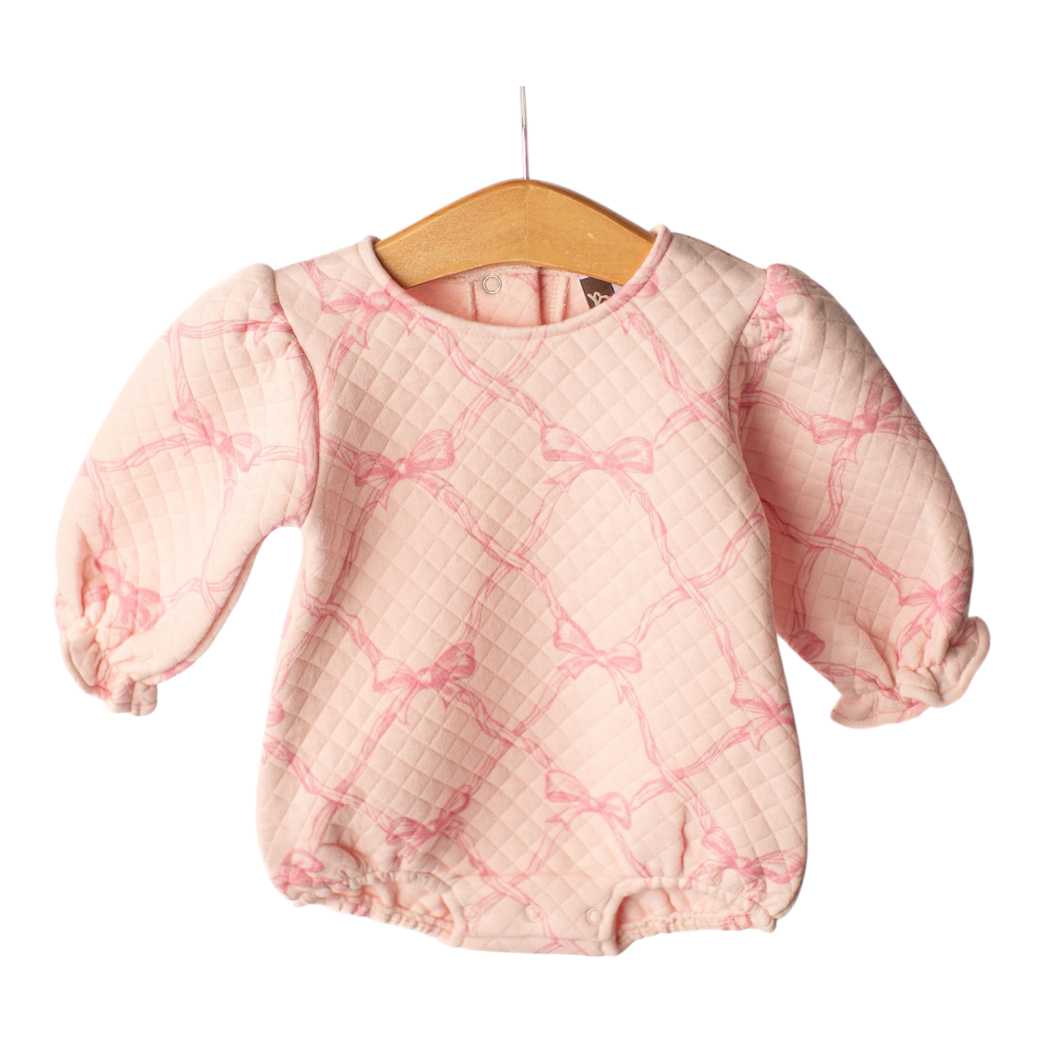 Dainty Bows Quilted LS Bubble