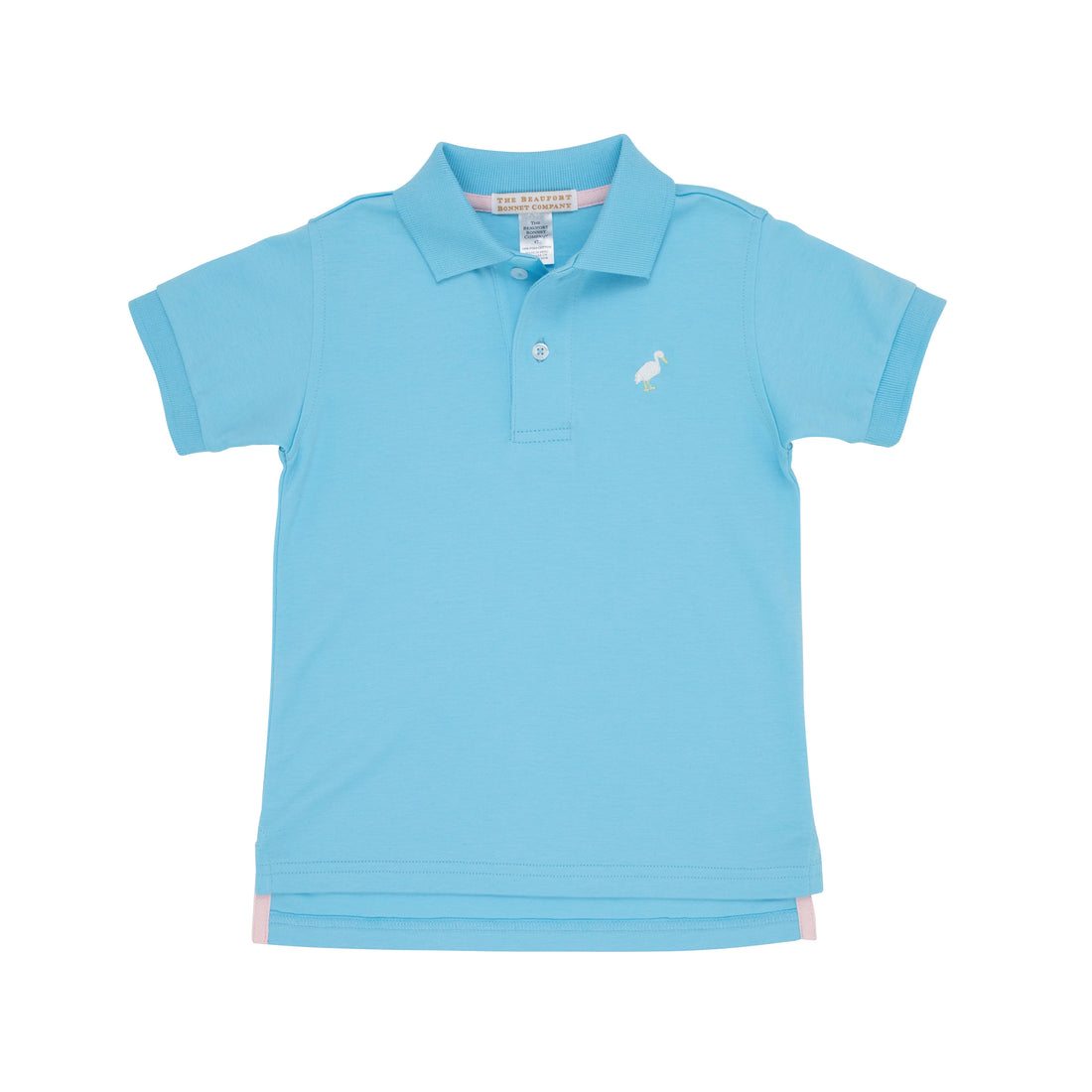 TBBC SS Prim &amp; Proper Polo: Bookline Blue w/Mulitcolor Stork