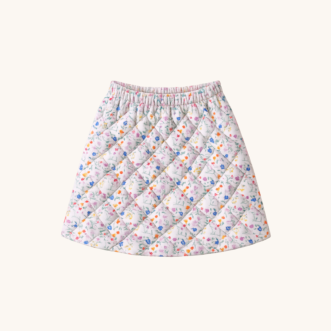 Quilted Skirt: Floral