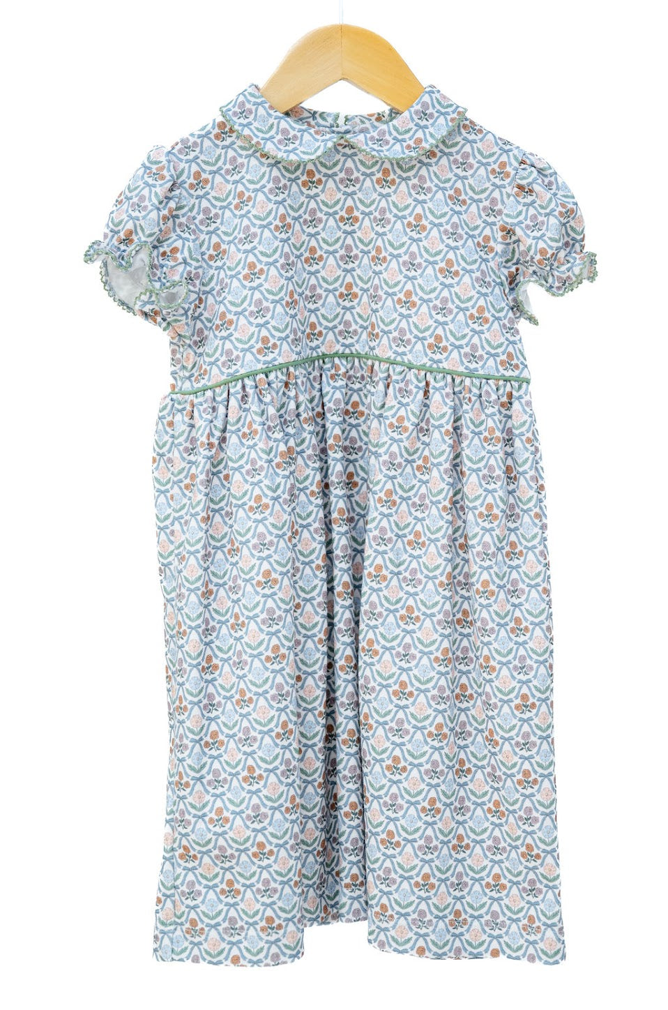 Green Retro Bows Libby Dress