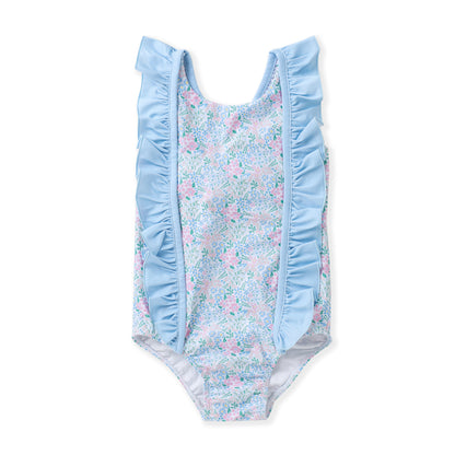 Ditsy Bloom Swimsuit with Ruffle Detail