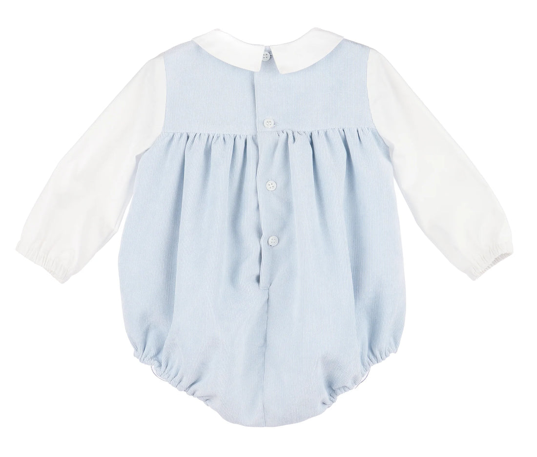 Vintage Cord Boy Bubble: Blue