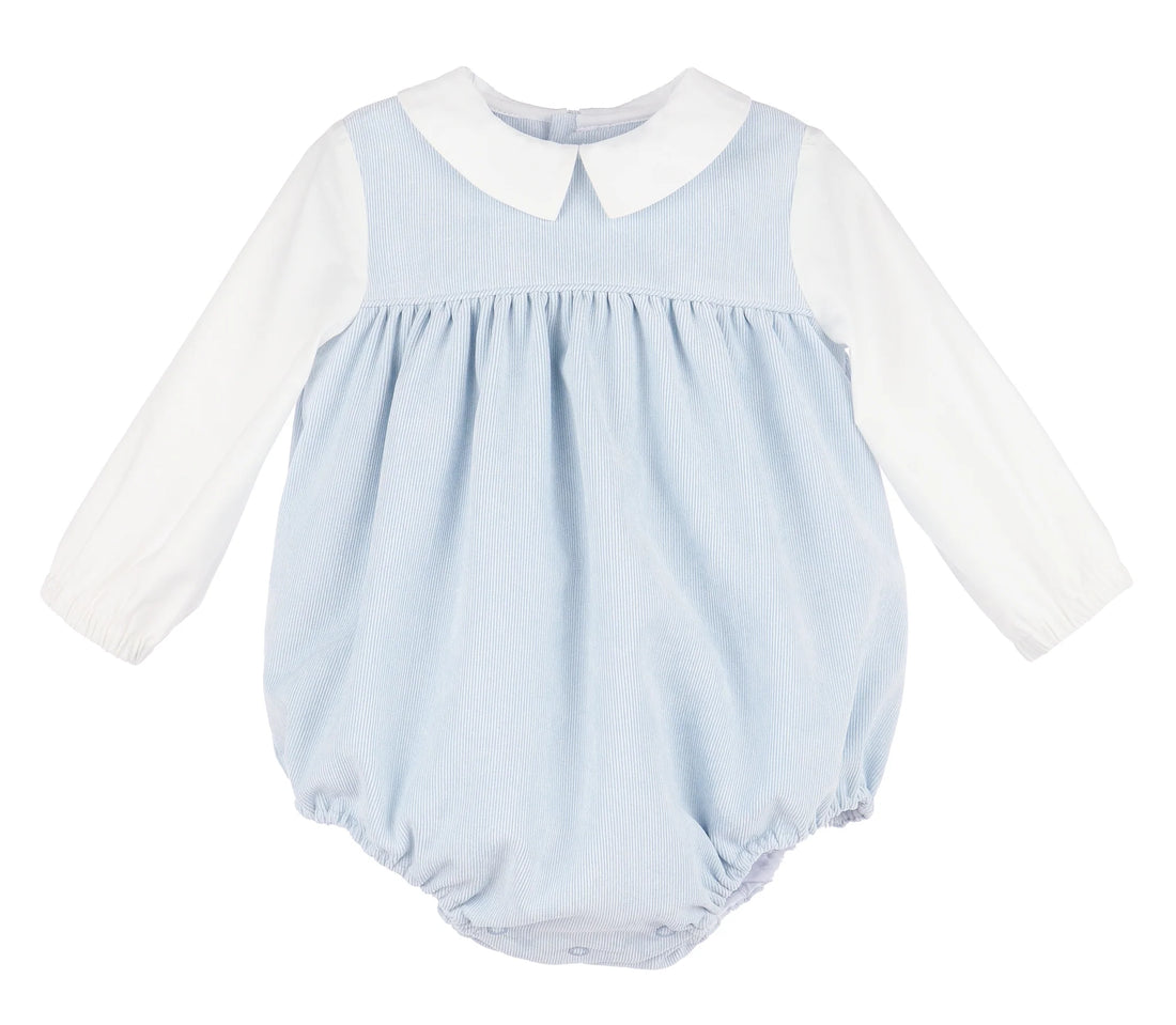 Vintage Cord Boy Bubble: Blue