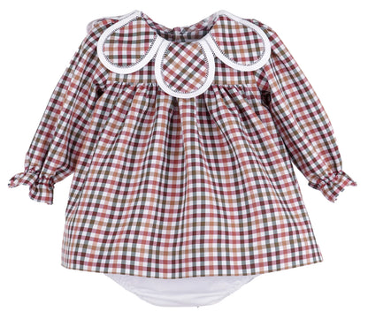 Cider Checks Petal Float Dress