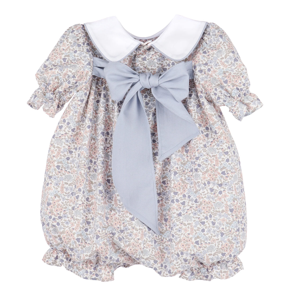 Sweater Weather Playsuit: Blue Floral