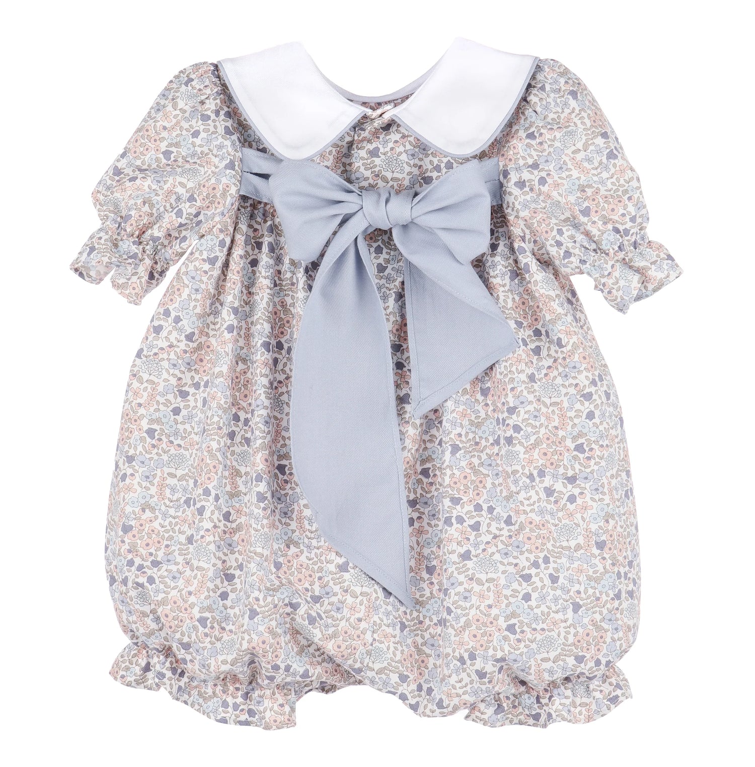 Sweater Weather Playsuit: Blue Floral