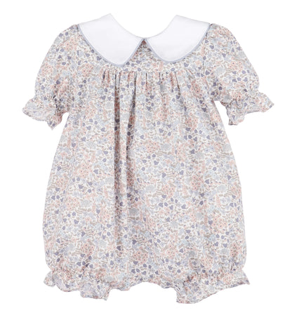Sweater Weather Playsuit: Blue Floral