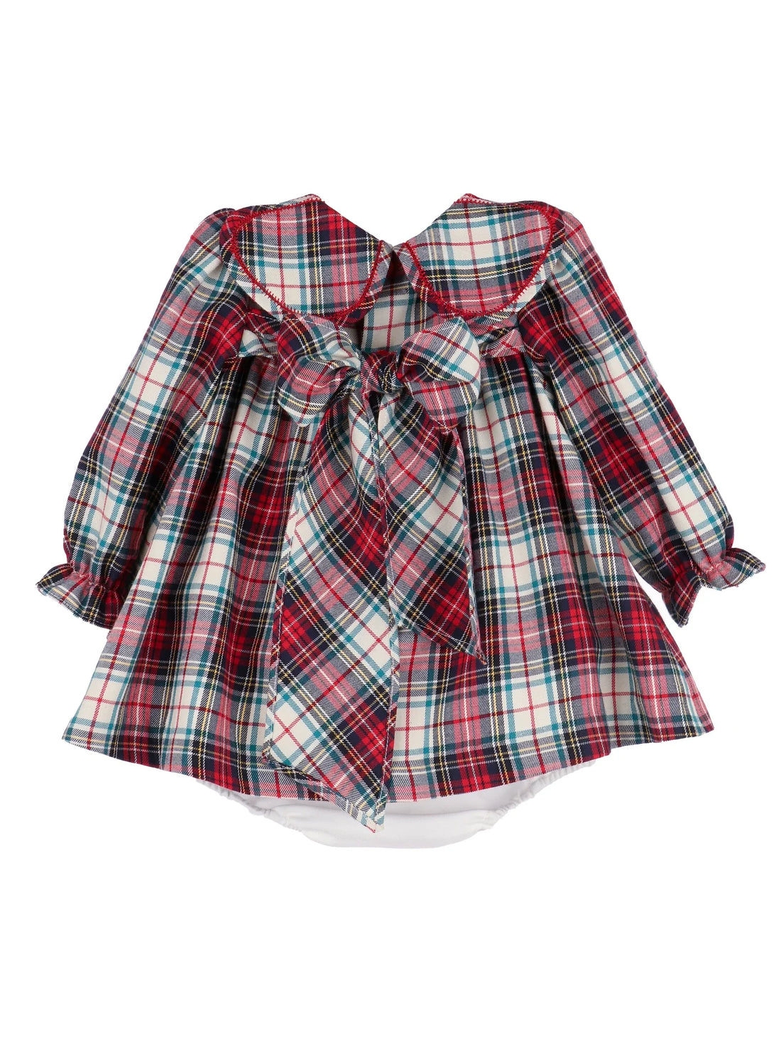 Gingerbread Plaid Petal Plaid Float Dress