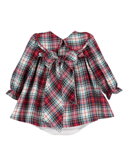 Gingerbread Plaid Petal Plaid Float Dress