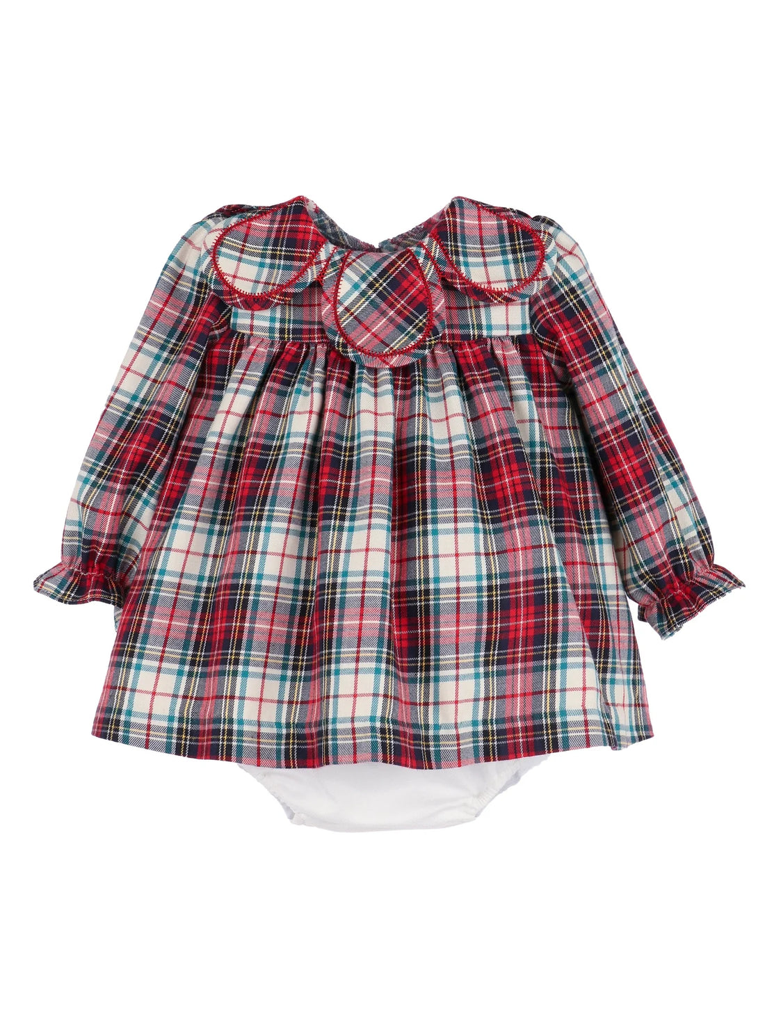 Gingerbread Plaid Petal Plaid Float Dress