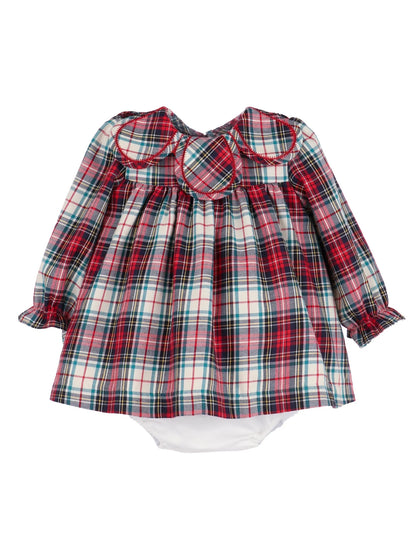 Gingerbread Plaid Petal Plaid Float Dress