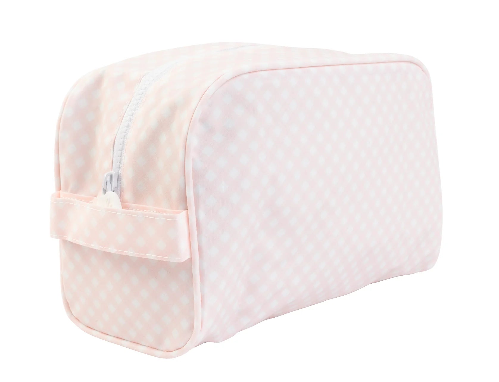 Apple of my Isla The Dopp Kit: Pink Gingham