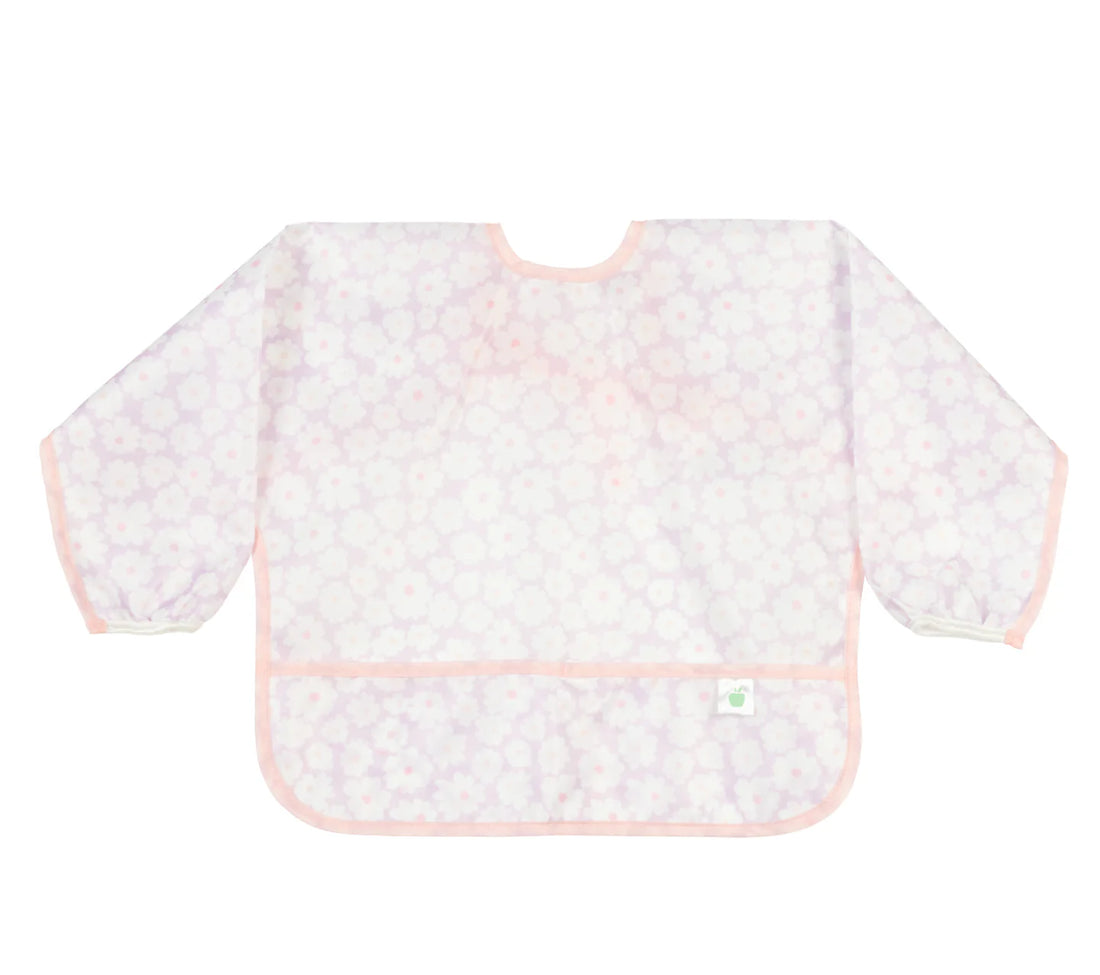 Apple of my Isla Cover Everything Bib: Lavender Daisies