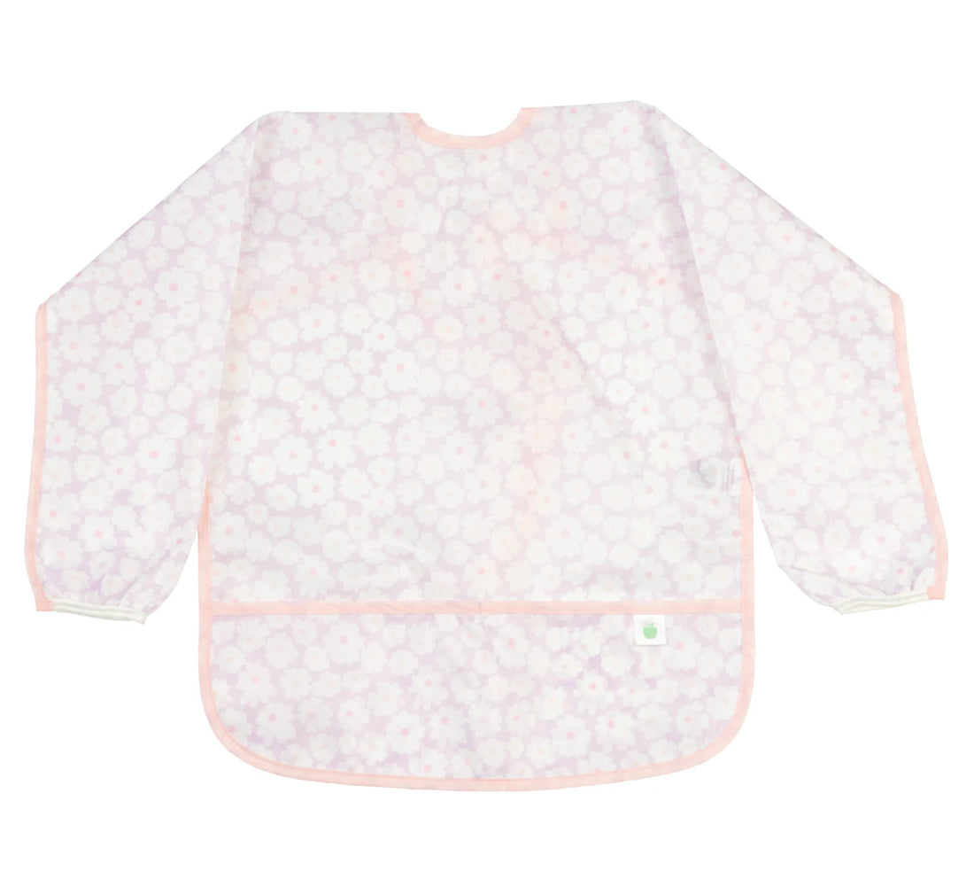 Apple of my Isla Cover Everything Bib: Lavender Daisies