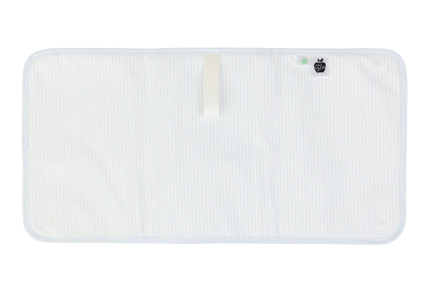 Apple of my Isla The Changing Pad: Light Blue Stripe