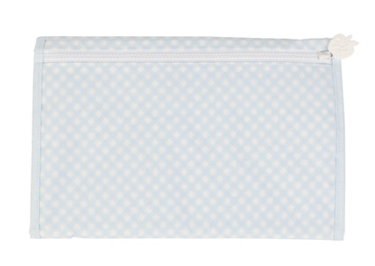 Apple of my Isla The Changing Pad: Blue Gingham