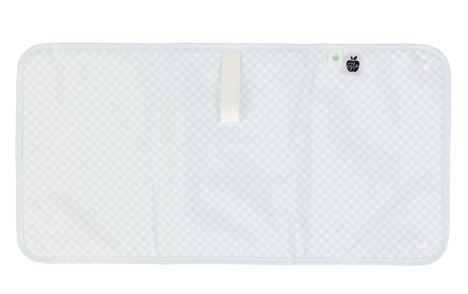 Apple of my Isla The Changing Pad: Blue Gingham