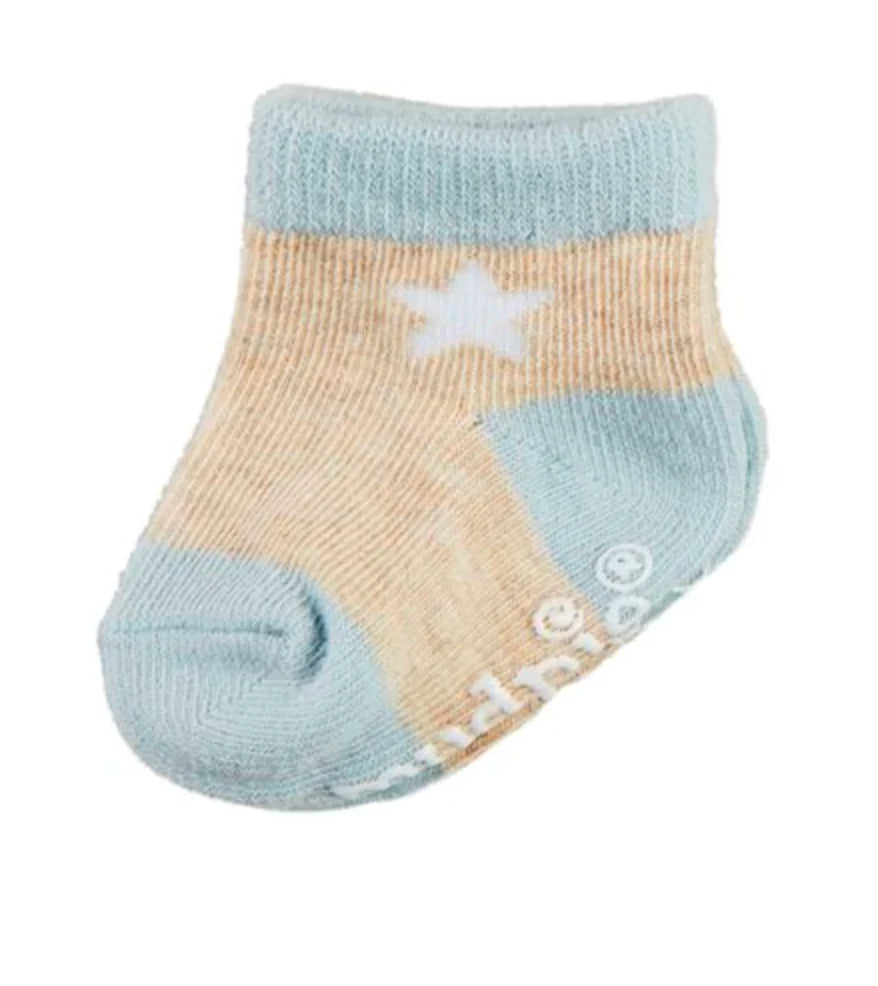 Grey Star Baby Socks