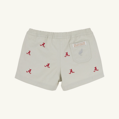 TBBC Critter Sheffield Shorts: Keenland Khaki/Alabama
