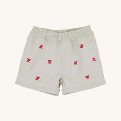 TBBC Critter Sheffield Shorts: Keenland Khaki/Ole Miss