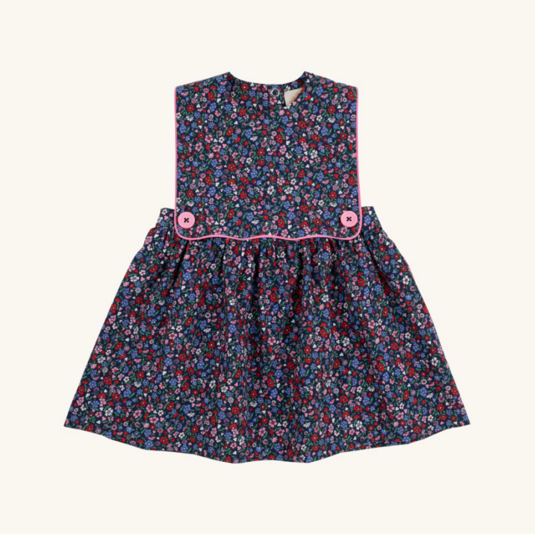 Brady Button In Dress: Fairfax Farm Floral