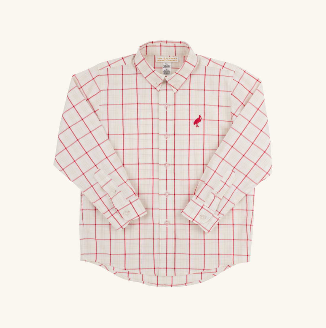 TBBC Dean`s List Dress Shirt: Oak Park Plaid/Richmond Red