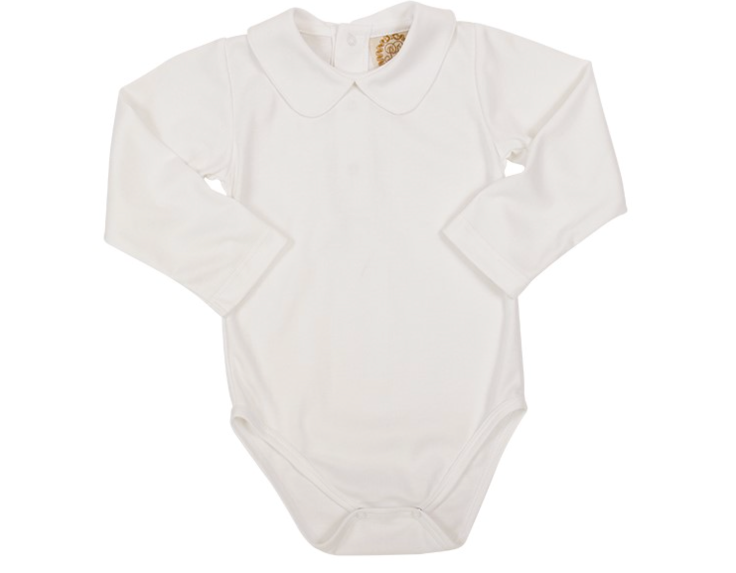 TBBC LS Pima Cotton Onesie: Worth Ave White